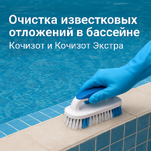 Очистка известковых отложений, средства очистки ватерлинии и чаши бассейна, Кочизот и Кочизот Экстра