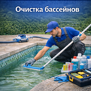 Очистка бассейнов в Москве и Московской области